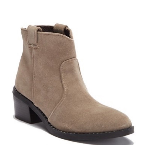 Jeffrey Campbell Taupe Suede Konda Ankle Boots - Picture 2 of 8